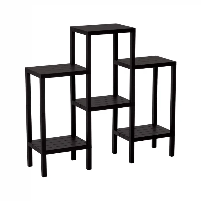 BUĞZ 6 Raflı - Siyah Modüler Ünite Plastik 108x100x29 Cm Bx40