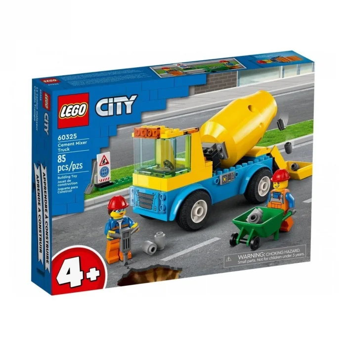  60325 LEGO® City - Beton Mikseri, 85 parça, +4 yaş