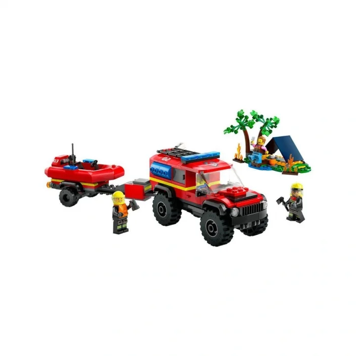 BUĞZ 60412 LEGO® City 4x4 Kurtarma Botlu İtfaiye Kamyonu 301 parça +5 yaş
