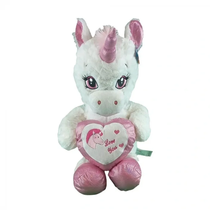 BUĞZ 63019 Peluş 60 cm Kalpli Boynuzlu At