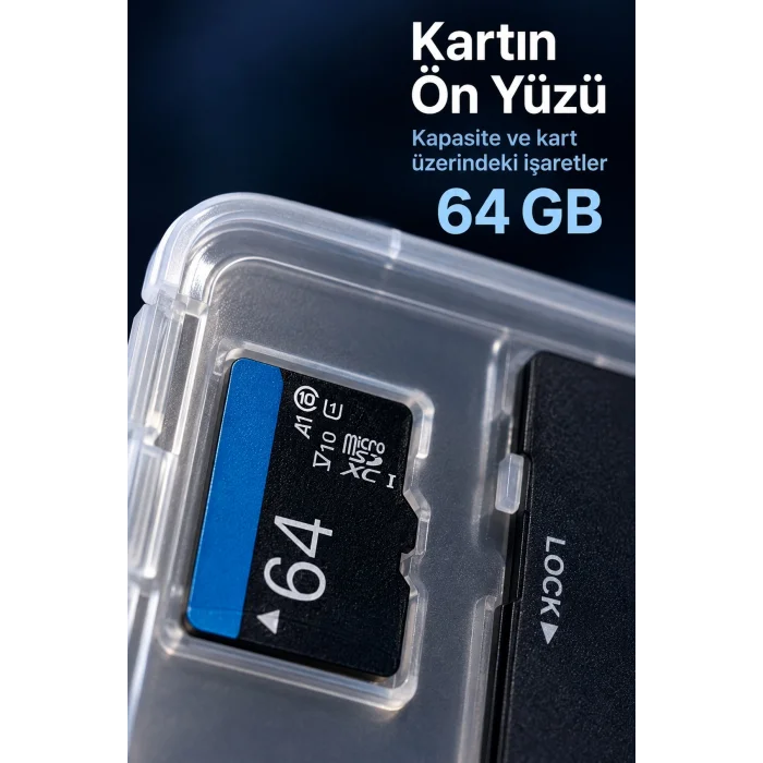 BUĞZ 64 GB Micro SD Hafıza Kartı ve Adaptör - BUĞZ