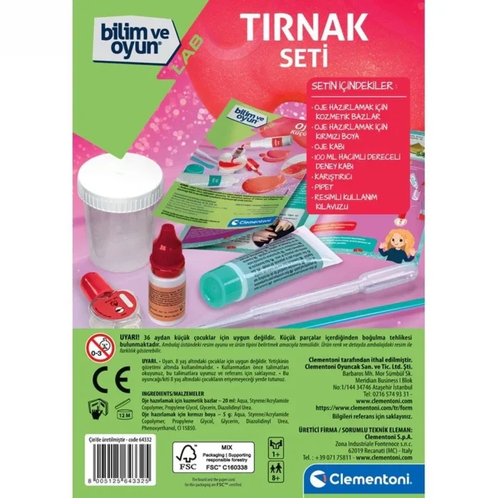  64332 Bilim ve Oyun - Tırnak Seti +7 yaş