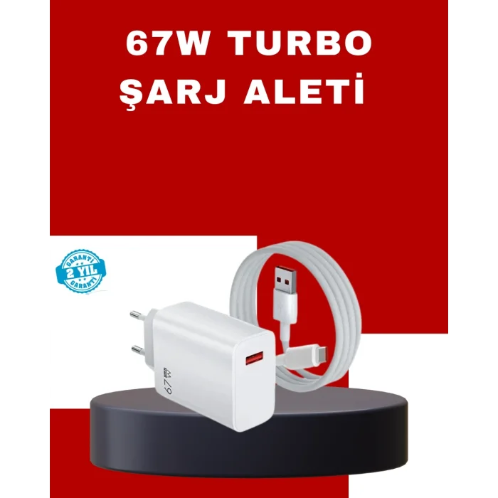 BUĞZ 67 Watt Yüksek Güç Şarj Adaptörü Mi 10 Mi 11 Mi 12 Uyumlu