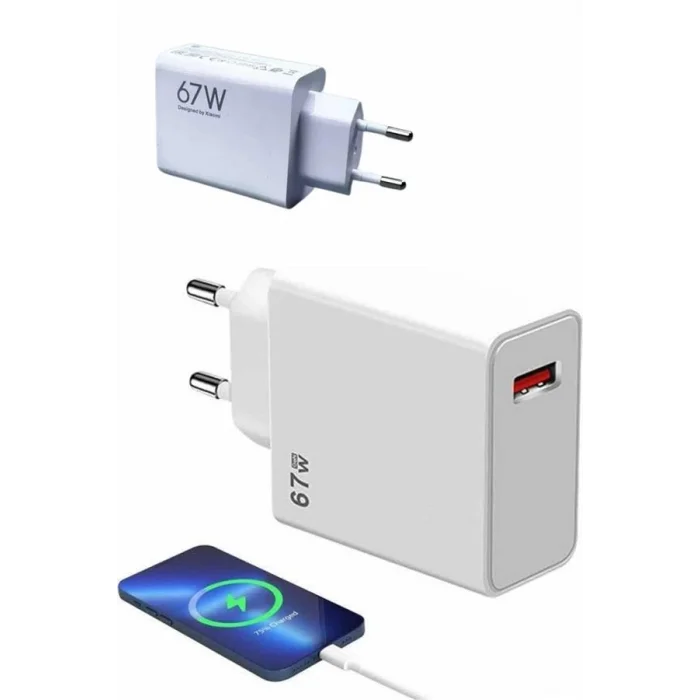 BUĞZ 67W Hızlı Şarj Yüksek Voltaj Korumalı Type C Şarj Adaptörü