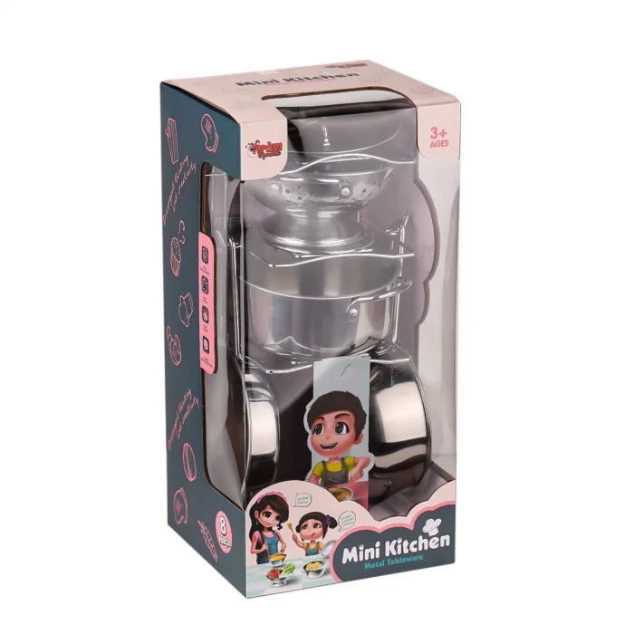  683G-2 Çelik Tencere tava Seti 7 Parça -Vardem Oyuncak