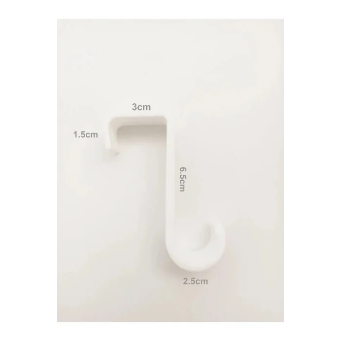 BUĞZ 7 Adet Çekmece Dolap Kapağı Mutfak Banyo Askısı Plastik Çok Amaçlı Askı Seti