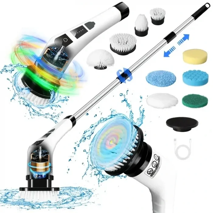 BUĞZ 7 in 1 Kablosuz Elektrikli Temizlik Fırçası Seti