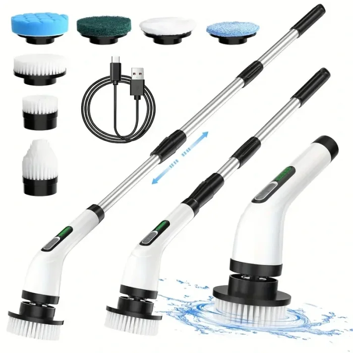 BUĞZ 7 in 1 Kablosuz Elektrikli Temizlik Fırçası Seti