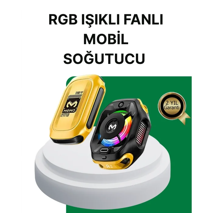BUĞZ 7 Kanatlı Vortex Fanlı Akıllı Telefon Soğutma Aparatı