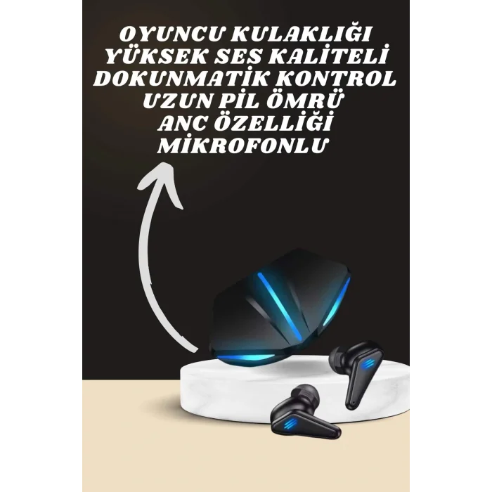  7 Kordonlu Akıllı Saat Ve Oyuncu Kulaklığı ANC Özelliği Kulak İçi Mikrofonlu Sesli Görüşme