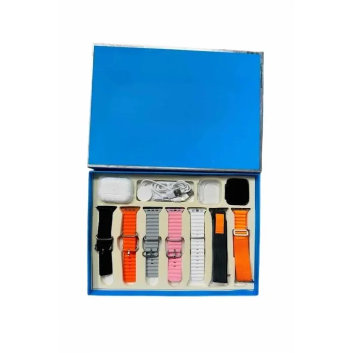 BUĞZ 7 Kordonlu Unisex Akıllı Saat Çoklu Kordon Seçeneği Amoled Ekran - BUĞZ