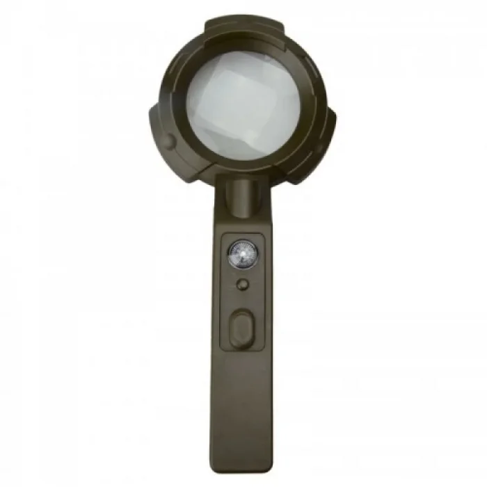 BUĞZ 7 Led Aydınlatma,fener,pusula,4x Büyütme Okuma Büyüteç  Th600557