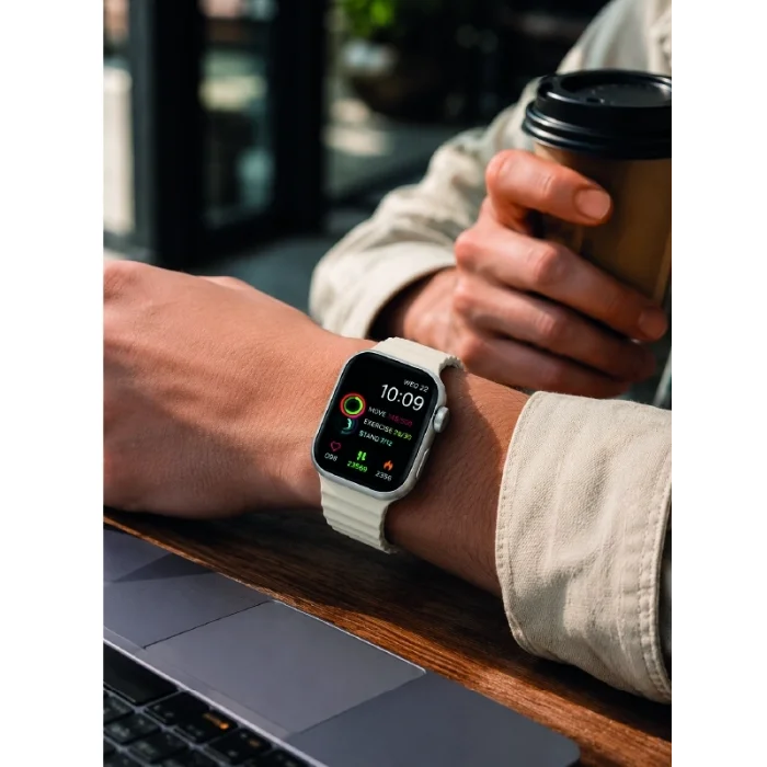BUĞZ 7li Kordon Setli Akıllı Saat Bluetooth Görüşme Bildirim Destekli Çok Fonksiyonlu Smart Watch