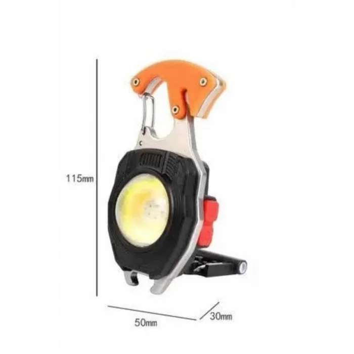  7 Modlu Mini Led Lamba Anahtarlık USB Şarjlı Kamp İçin Taşınabilir