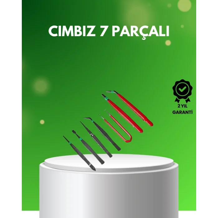 BUĞZ 7 Parça Hassas Çelik Cımbız Seti Elektronik ve Saat Tamiri İçin