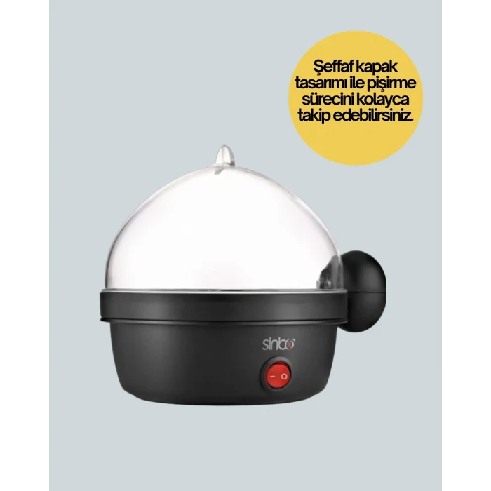  7 Yumurta Kapasiteli Yumurta Pişirme Makinesi Rafadan Orta ve Katı