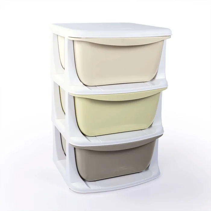  7130 3 Katlı 3 Çekmeceli Saklama Ünitesi -Dolu Oyuncak