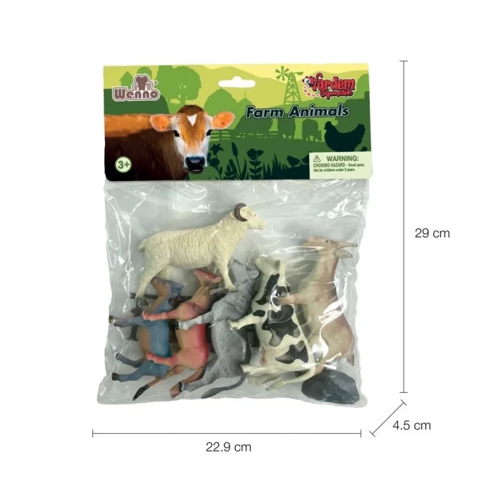  7141,7142,7143 Poşette 10 parça Hayvan Seti