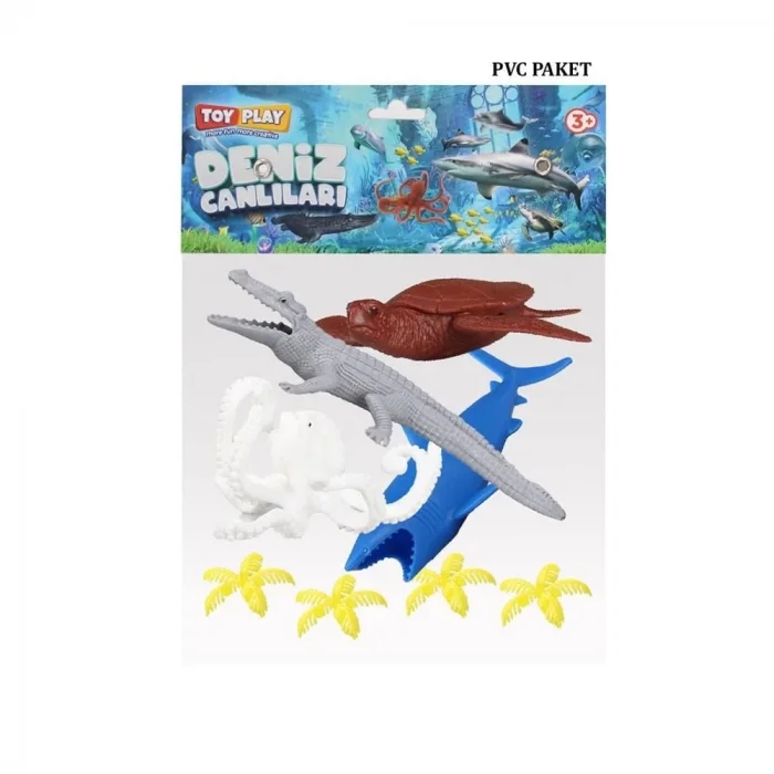  720 Toy Play 6 Parça Deniz Canlıları Figür Seti 10-20 cm - 1 adet stokta olan gönderilir