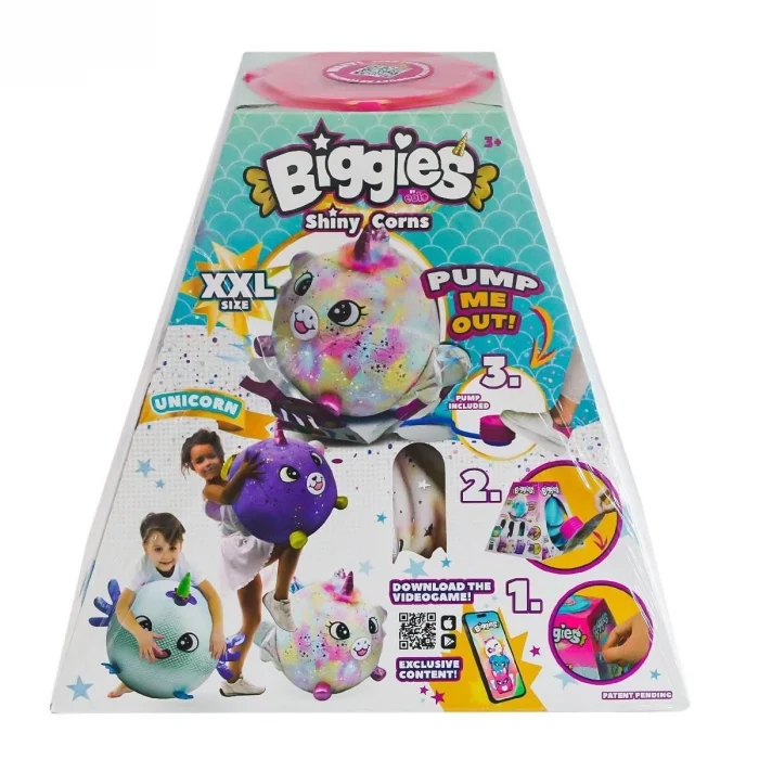 BUĞZ 72292 Peluş Biggies Shinycorns Rainbow Unicorn Size XXL
