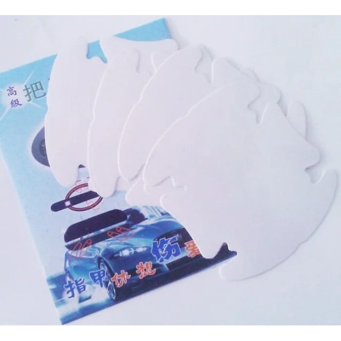 BUĞZ 8 Adet Araba Kapı Kolu Koruyucu Çizilme Önleyici Şeffaf Sticker Film Koruma Seti