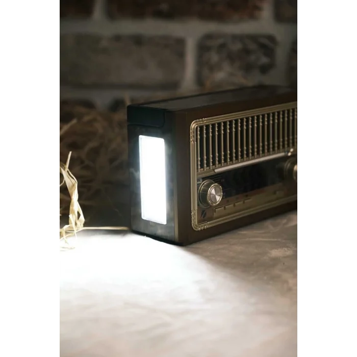 BUĞZ 8 Bantlı Nostaljik Radyo - Bluetooth, USB, SD Kart Desteği ve Hoparlör Özellikli