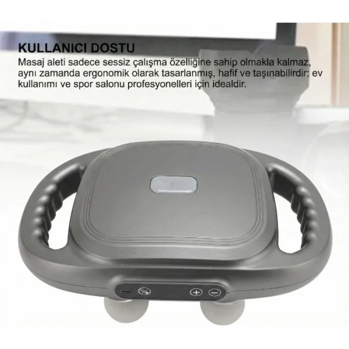 BUĞZ 8 Başlıklı Şarjlı Isıtmalı Masaj Aleti