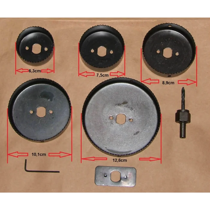  8 Parça Karbon Çelik-panç-delik Açma Testere Seti