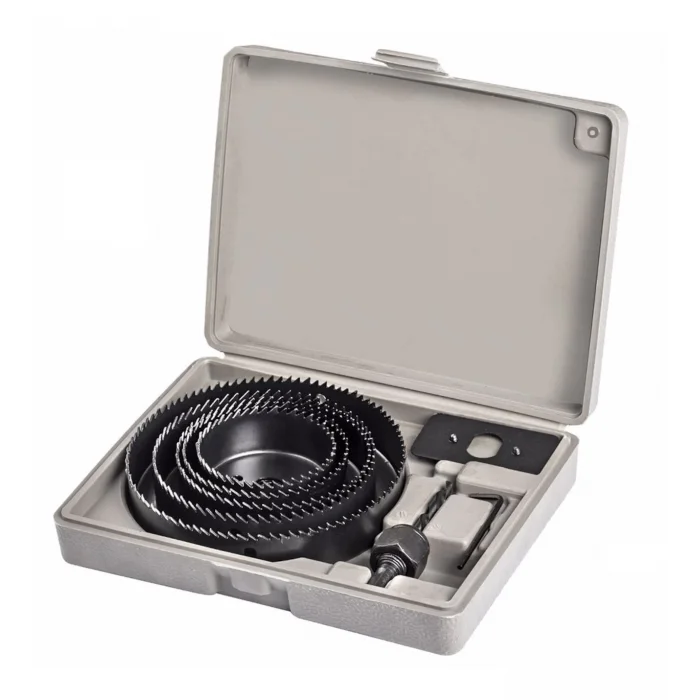 BUĞZ 8 Parça Panç Seti Ağaç Kesme Testere Matkap Ucu Takımı Alçıpan Tavan Kesme