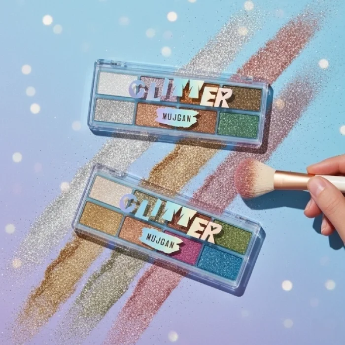 BUĞZ 8 Renk Yaz Glitter Far Paleti - 2li Set