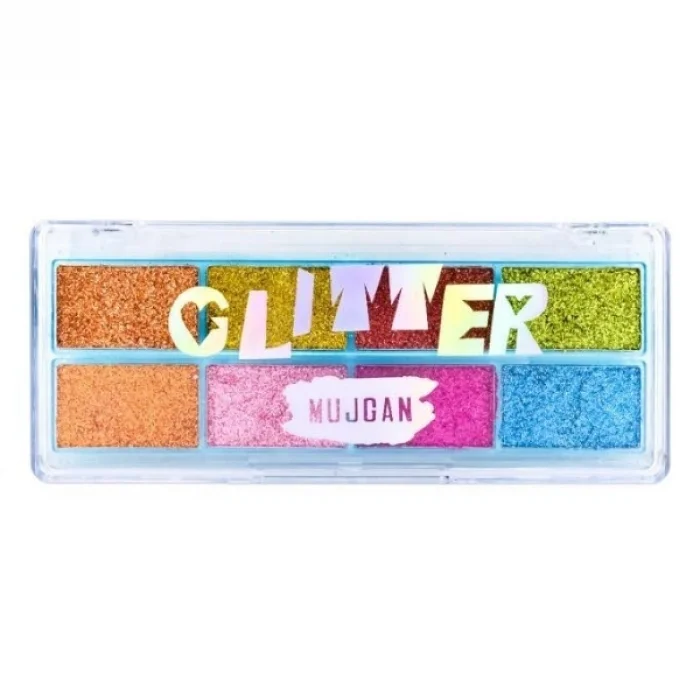 BUĞZ 8 Renk Yaz Glitter Far Paleti - 2li Set