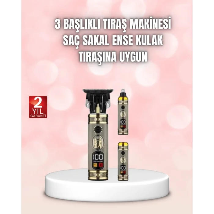  8 Taraklı Saç Kesme ve Sakal Şekillendirme Makinesi