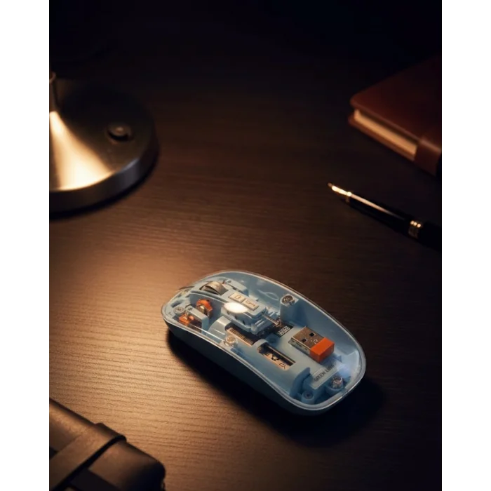 BUĞZ 800 1600 DPI Ayarlanabilir Mavi Kablosuz Mouse Pilli