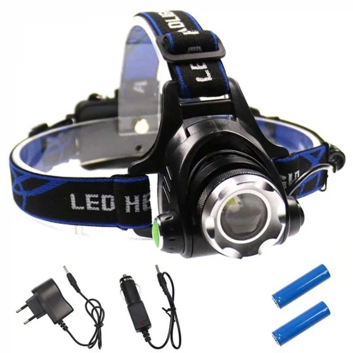 BUĞZ 800 Lümen Tx6 Şarjlı Zoomlu Kafa Feneri Wt-120