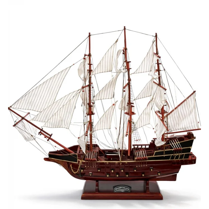 BUĞZ 80x65 cm Ahşap Yelkenli Gemi