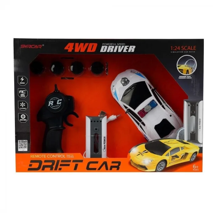 BUĞZ 851JA UZAKTAN KUMANDALI DRIFT CAR(SİYAH-BEYAZ)-MGA