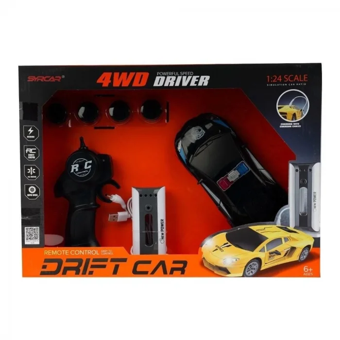 BUĞZ 851JA UZAKTAN KUMANDALI DRIFT CAR(SİYAH-BEYAZ)-MGA