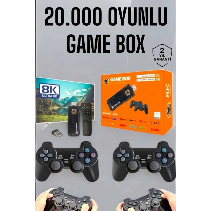 BUĞZ 8K Premium 20.000 Oyunlu Gamebox TV Uyumlu