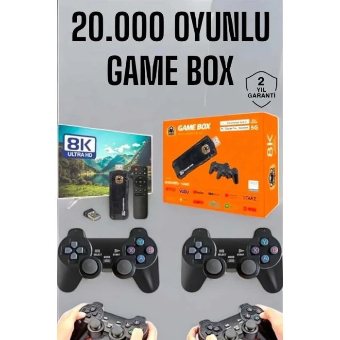 BUĞZ 8K Premium 20.000 Oyunlu Gamebox TV Uyumlu
