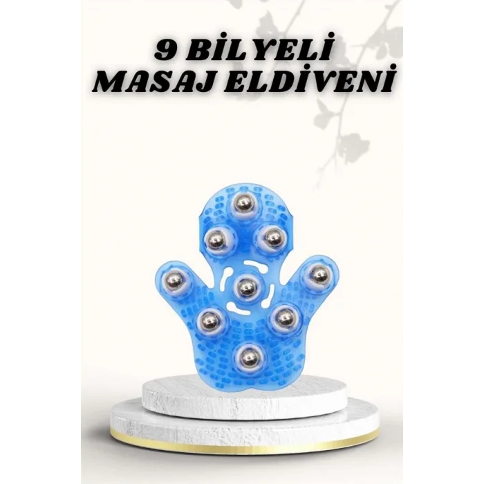 BUĞZ 9 Bilyeli Masaj Eldiveni Giyilebilir Plastik Vücut Sıkılaştırıcı