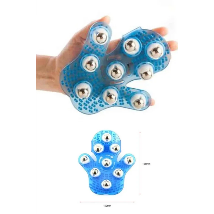 BUĞZ 9 Bilyeli Masaj Eldiveni Giyilebilir Plastik Vücut Sıkılaştırıcı