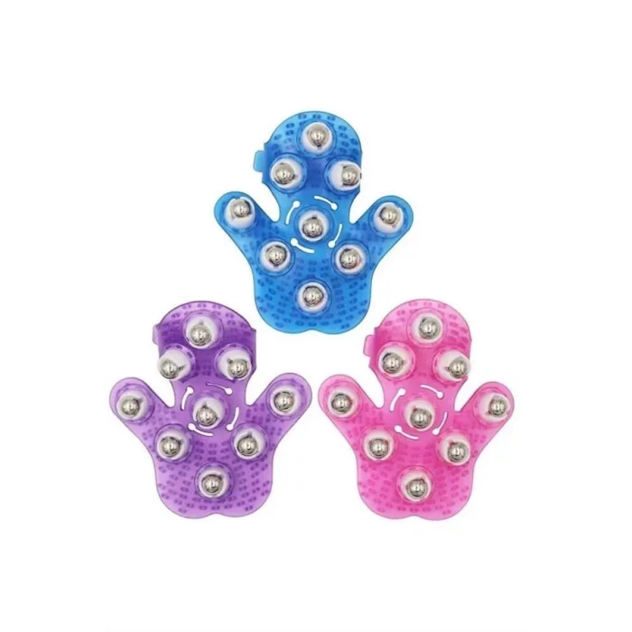 BUĞZ 9 Bilyeli Masaj Eldiveni Giyilebilir Plastik Vücut Sıkılaştırıcı