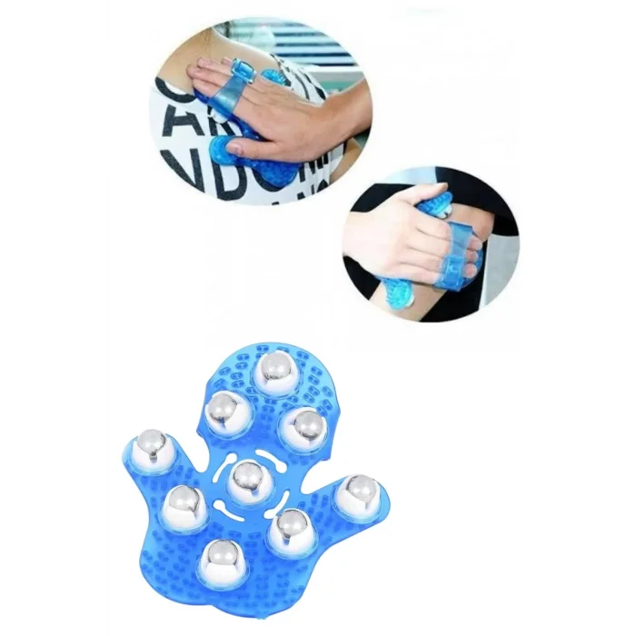 BUĞZ 9 Bilyeli Masaj Eldiveni Tüm Vücut Masajına Uygun Kafa Masaj Aleti