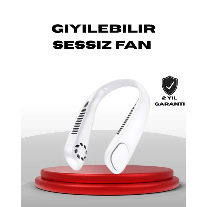BUĞZ 9000mAh Şarjlı Boyun Tipi Taşınabilir Vantilatör