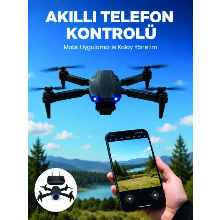BUĞZ 99 Pro Akıllı Kamera Drone Katlanabilir Gövde 4K HD Kamera ve APP Kontrolü
