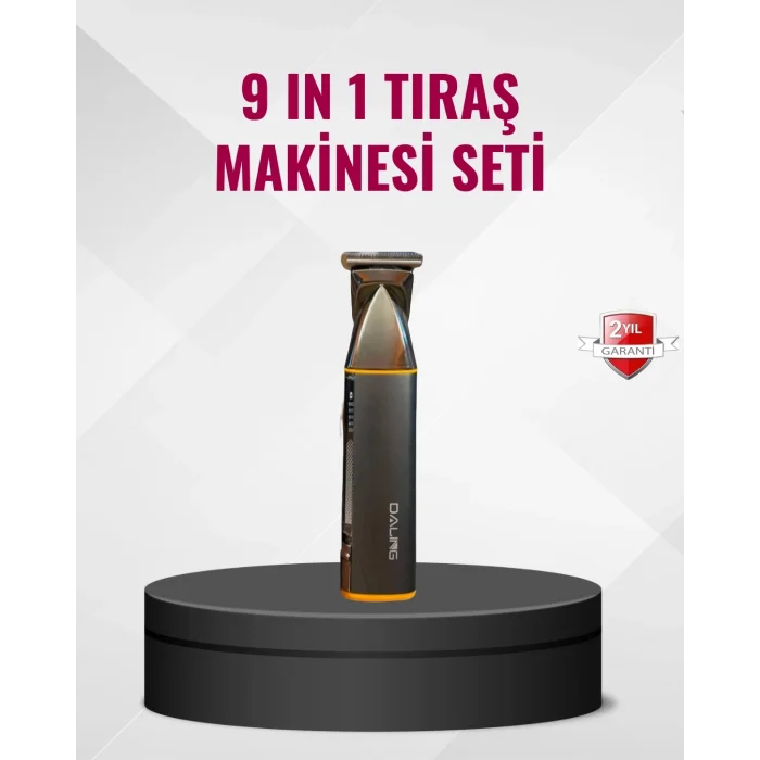 BUĞZ 9’u 1 Arada Çoklu Bakım Tıraş Seti Profesyonel Saç Sakal Kesme