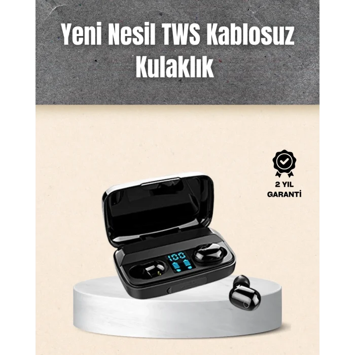 BUĞZ A10s TWS Ergonomik Bluetooth Kulaklık Uzun Pil Ömürlü