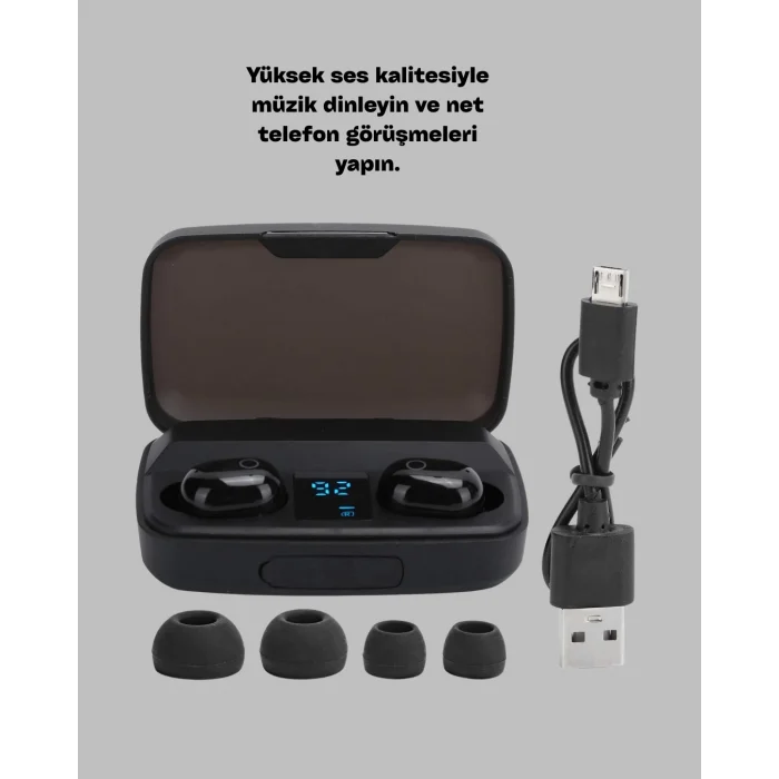  A10s TWS Ergonomik Bluetooth Kulaklık Uzun Pil Ömürlü