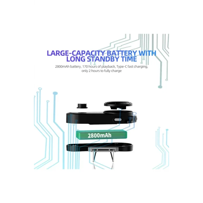 BUĞZ A30 Motosiklet Kask Kulaklık Intercom Işıklı 2 Eşleşme Özellikli