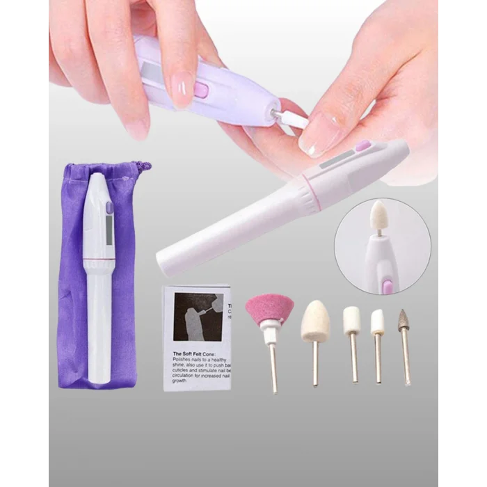 BUĞZ ABS Gövdeli Sessiz Tırnak Matkap Seti – Ayarlanabilir Hız ve Uzun Ömürlü Kullanım - Lisinya